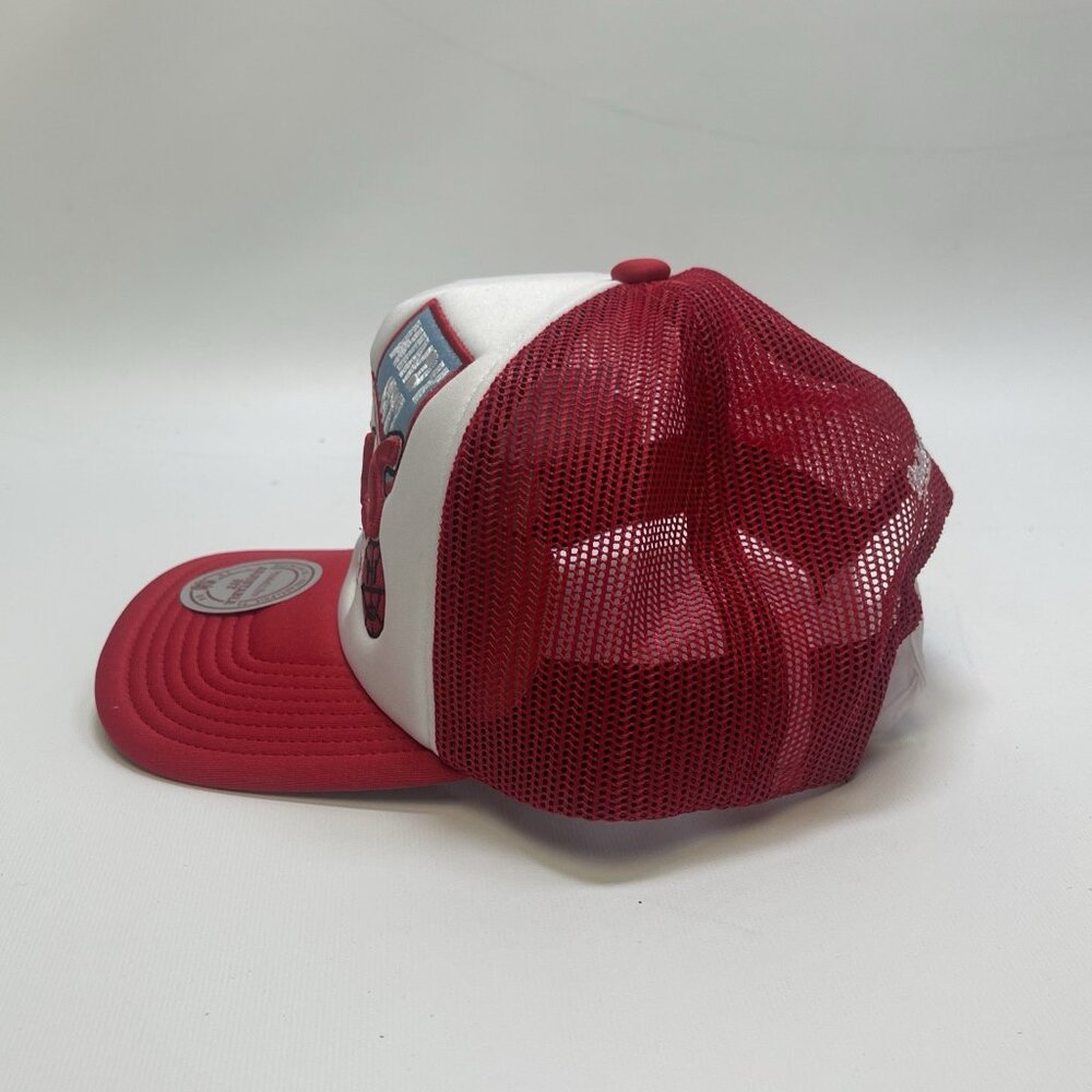 Chicago Bulls Mitchell & Ness Patch Trucker Hat Windy City Adjustable Snapback - Picture 4 of 8